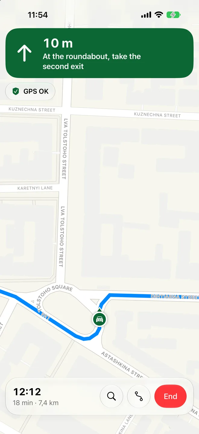 Navigation, GPS OK