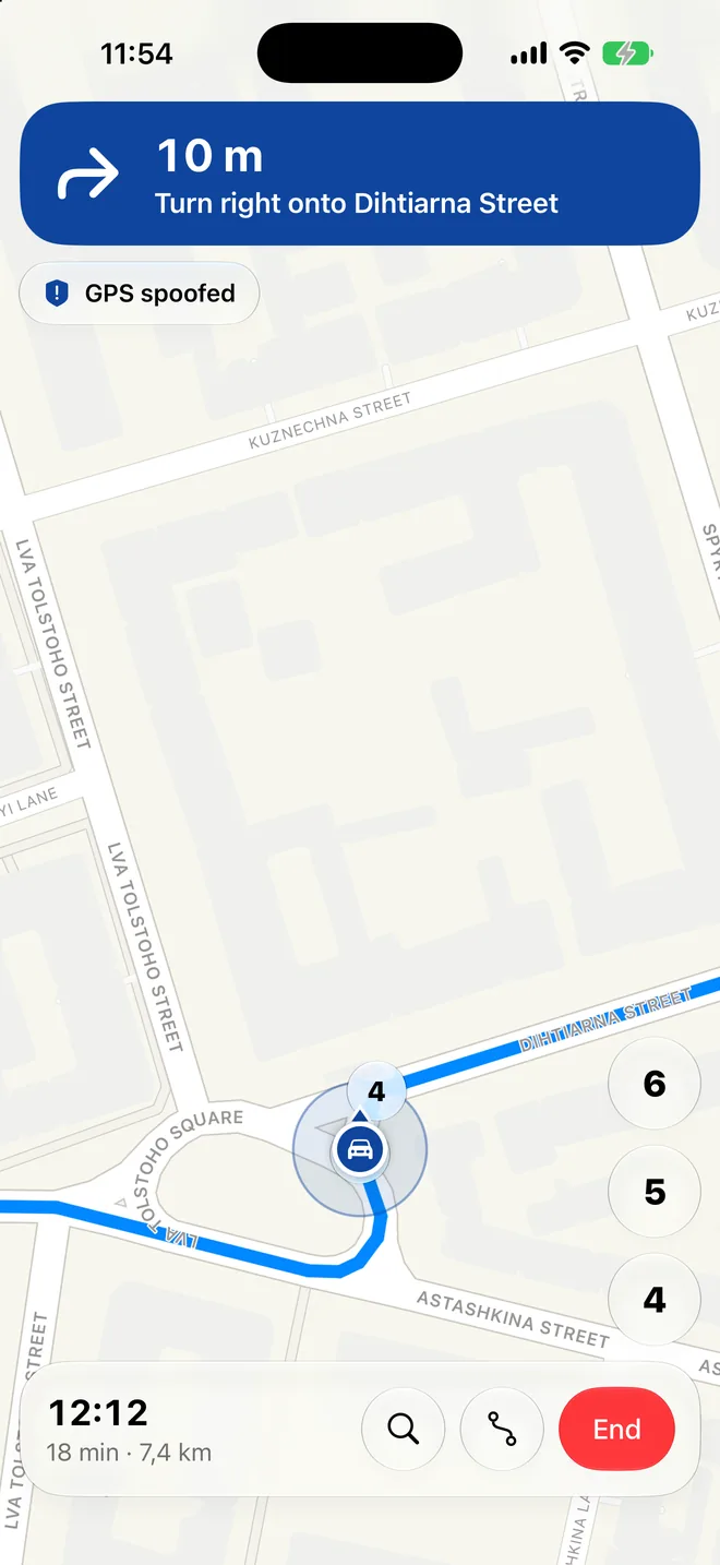 GPS spoofed: guided on Wi-Fi/cell